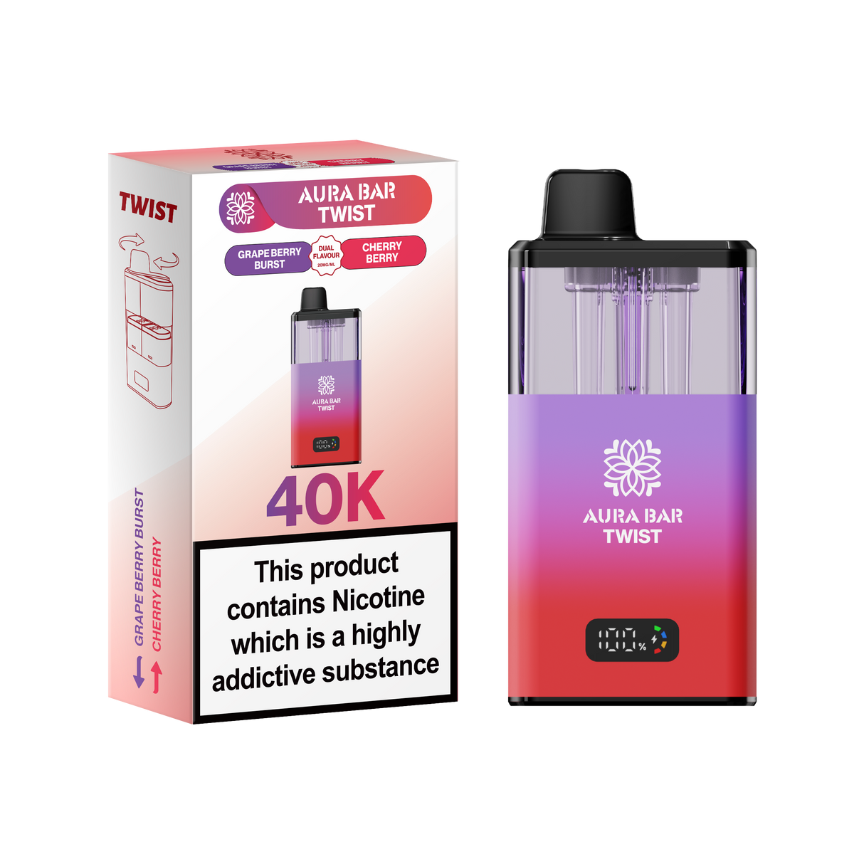 Aura Bar Twist 40K Vape Kit