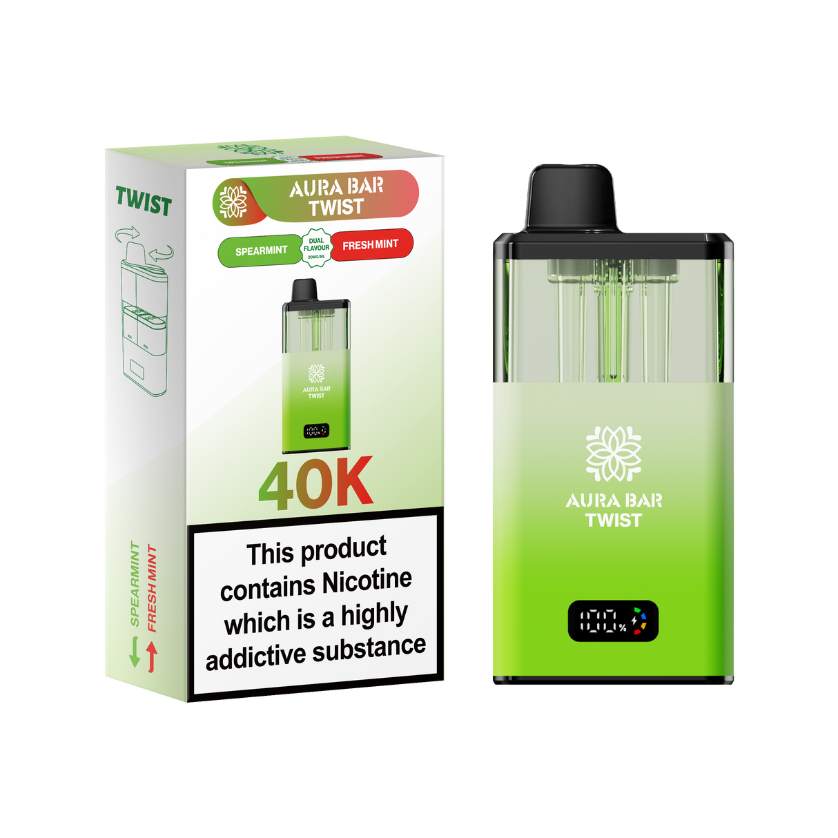 Aura Bar Twist 40K Vape Kit