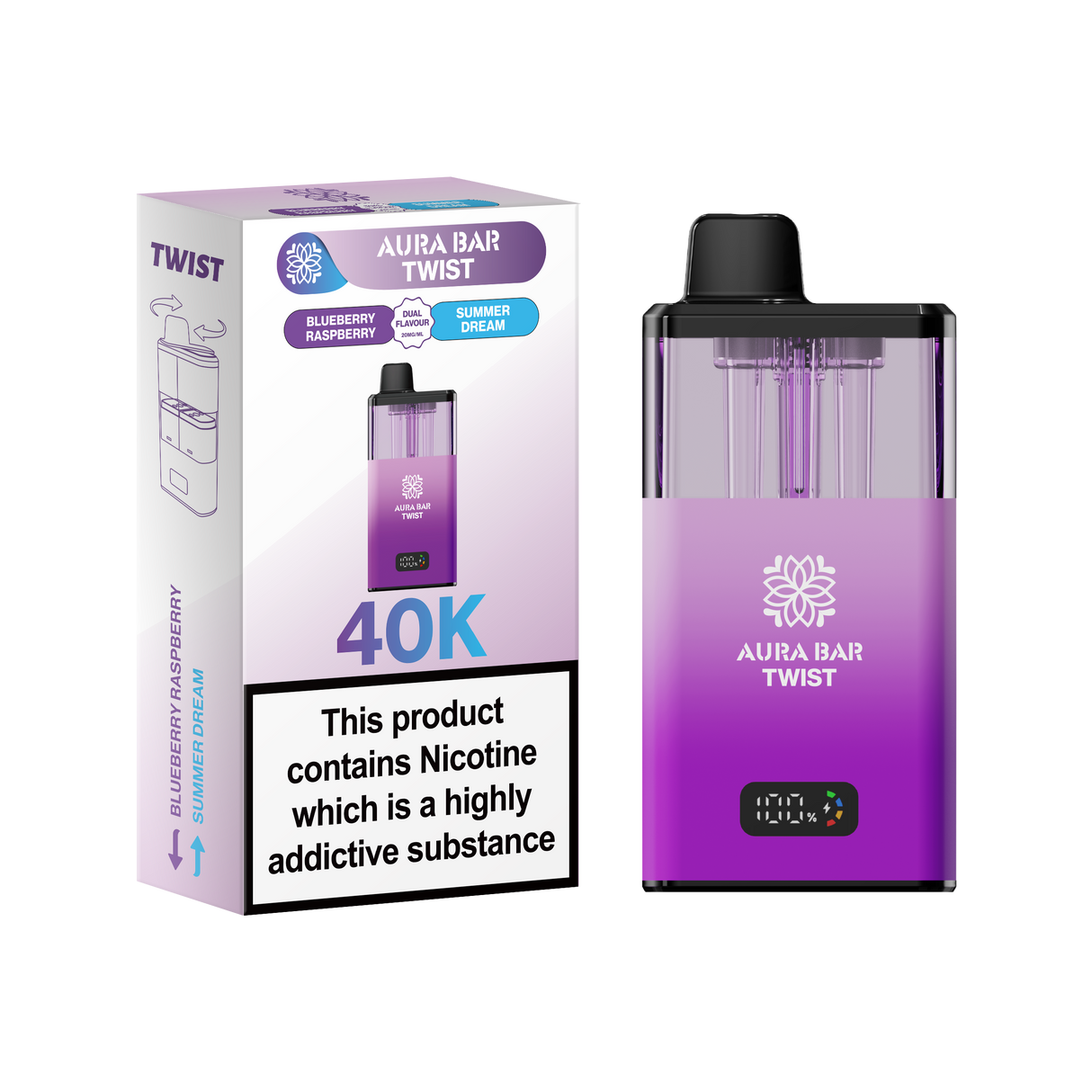 Aura Bar Twist 40K Vape Kit