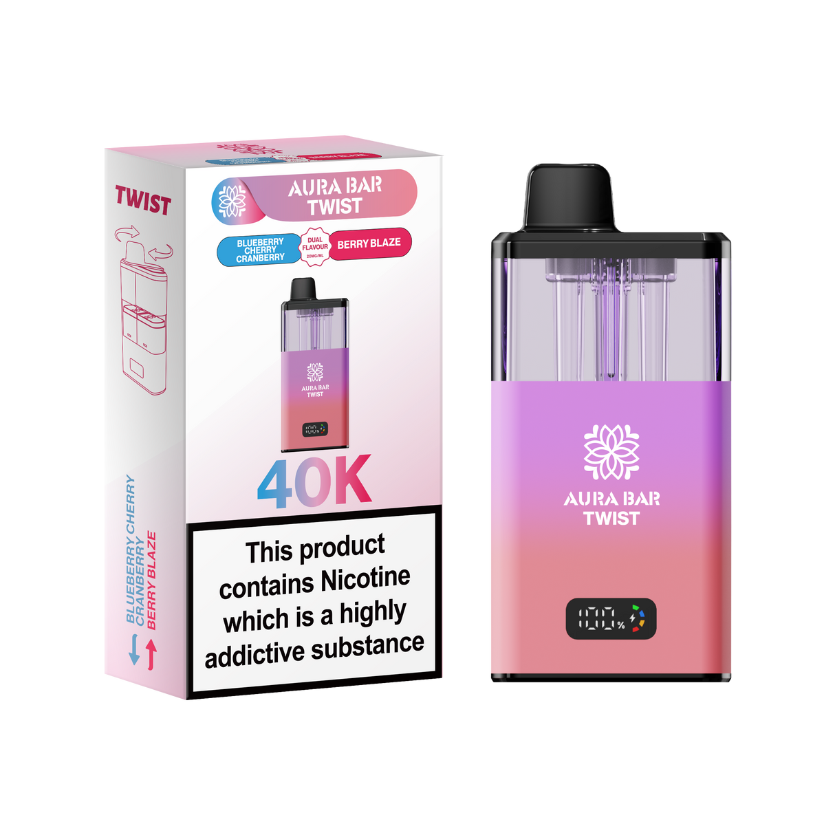 Aura Bar Twist 40K Vape Kit