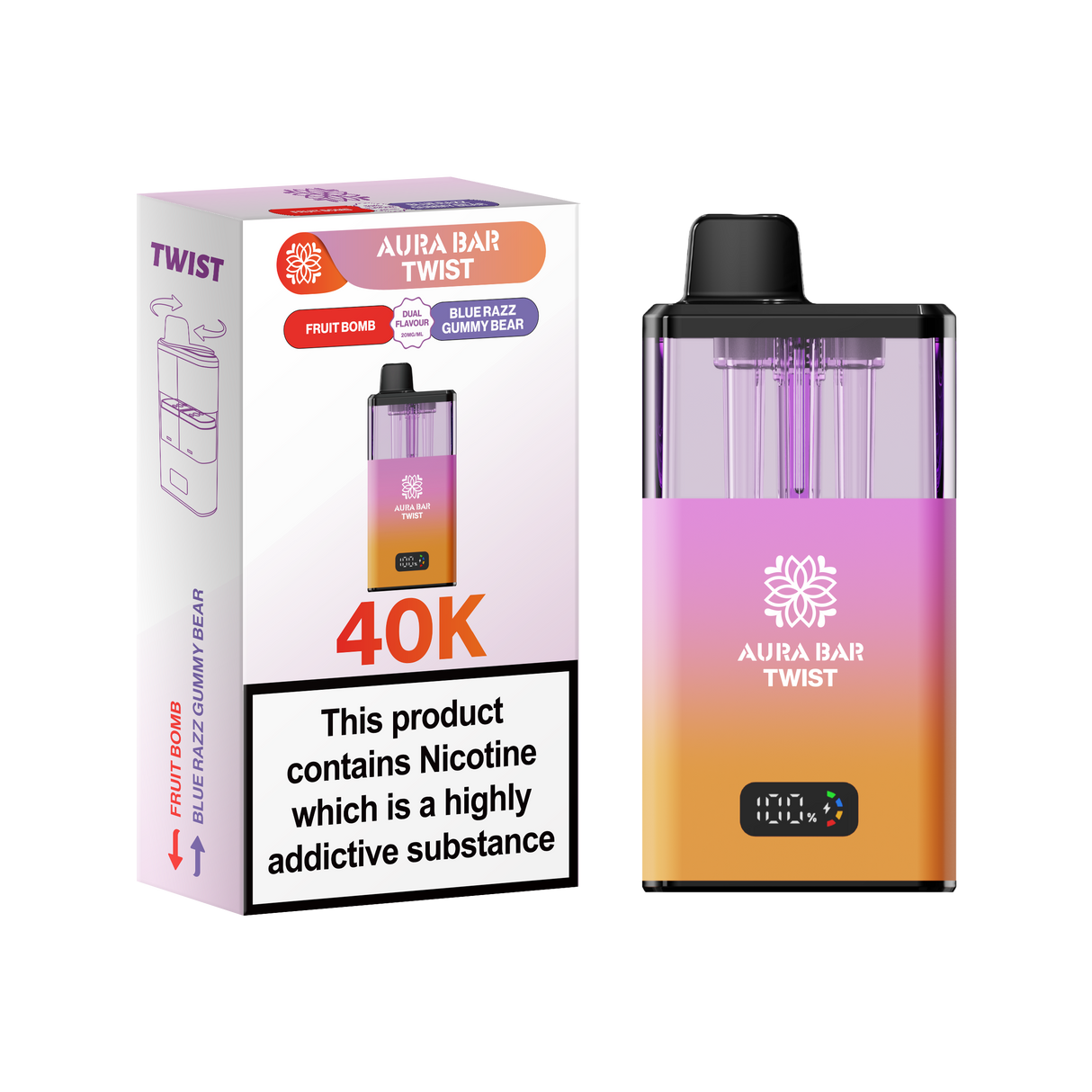 Aura Bar Twist 40K Vape Kit