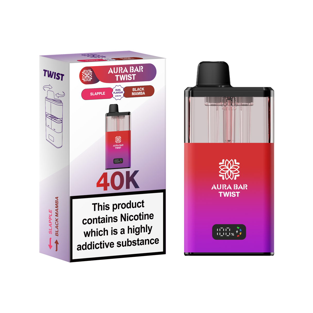 Aura Bar Twist 40K Vape Kit