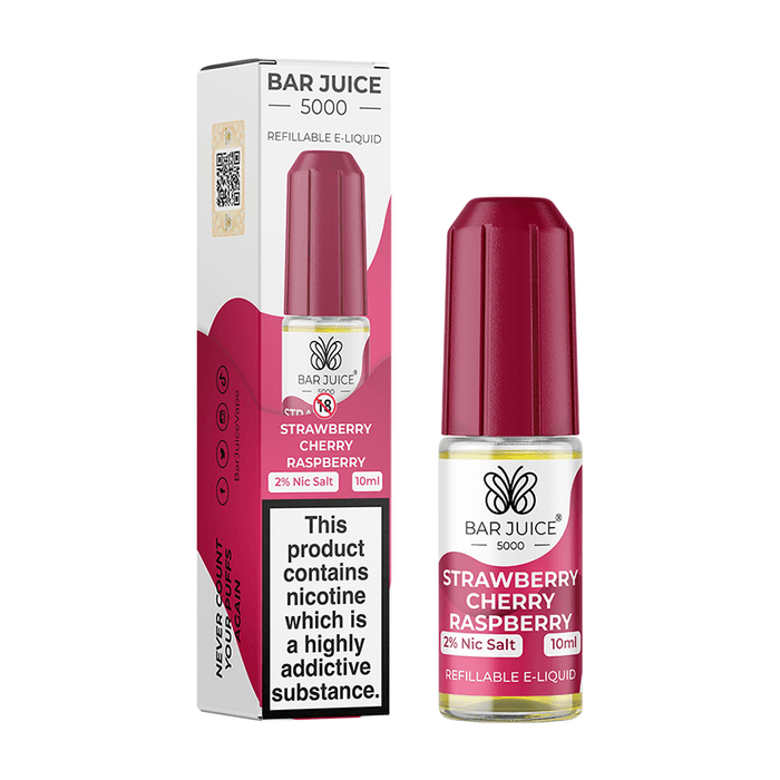 Bar Juice 5000 Strawberry Cherry Raspberry Nic Salt E-Liquid