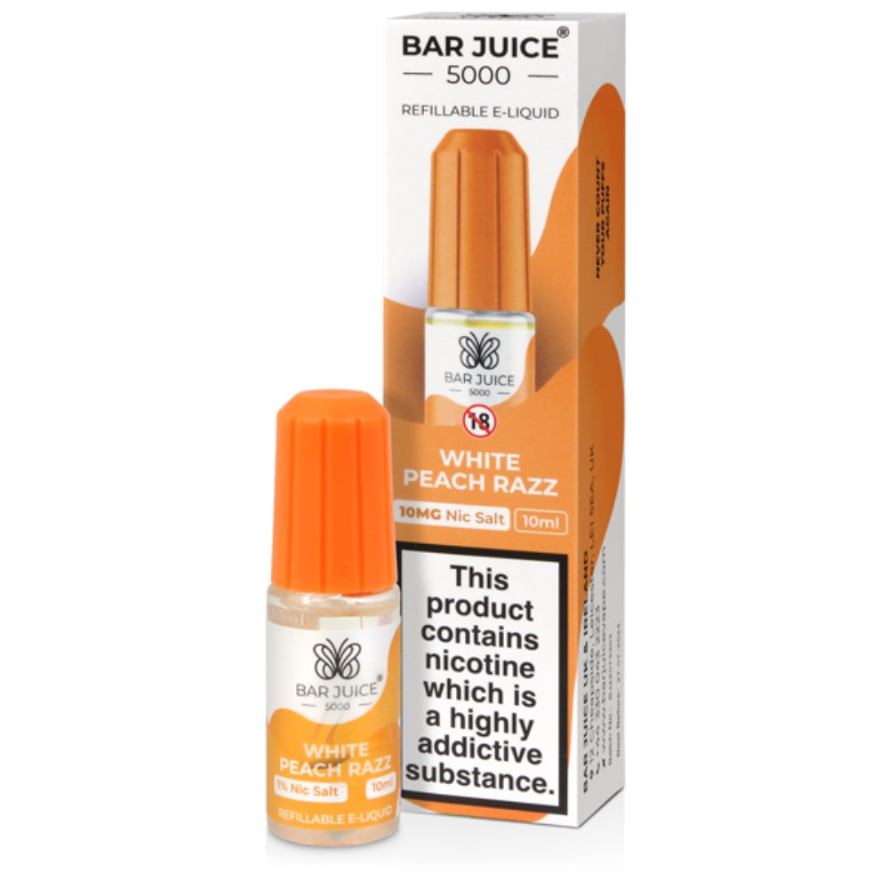 Bar Juice 5000 White Peach Razz Nic Salt E-Liquid