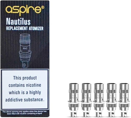 Genuine Aspire Nautilus Mini BVC Replacement Coil (0.7 / 1.6 / 1.8Ohm) (5 Pack)