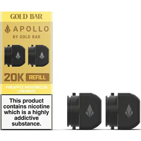 Gold Bar Apollo 20K Replacement Prefilled Pods