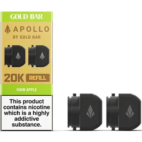 Gold Bar Apollo 20K Replacement Prefilled Pods