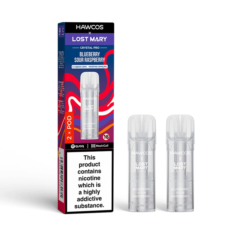 Hawcos x Lost Mary Crystal Pro Prefilled Pods