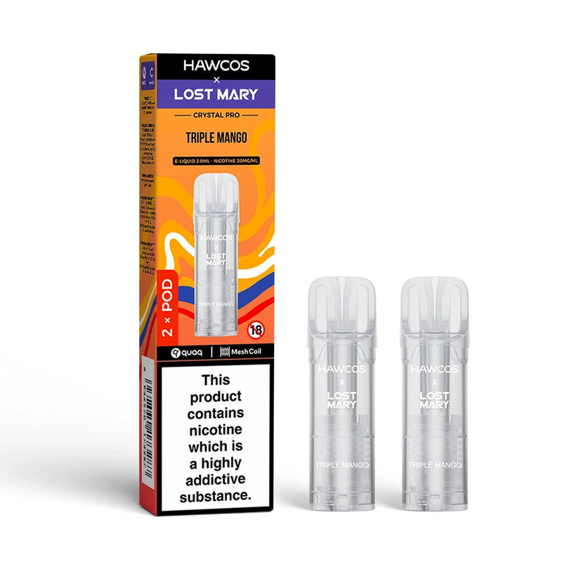 Hawcos x Lost Mary Crystal Pro Prefilled Pods