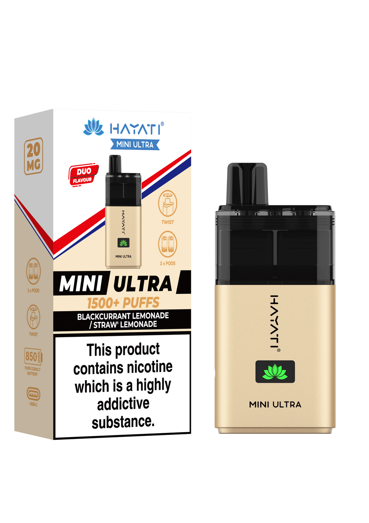 Hayati Mini Ultra 1500 Prefilled Pod Kit