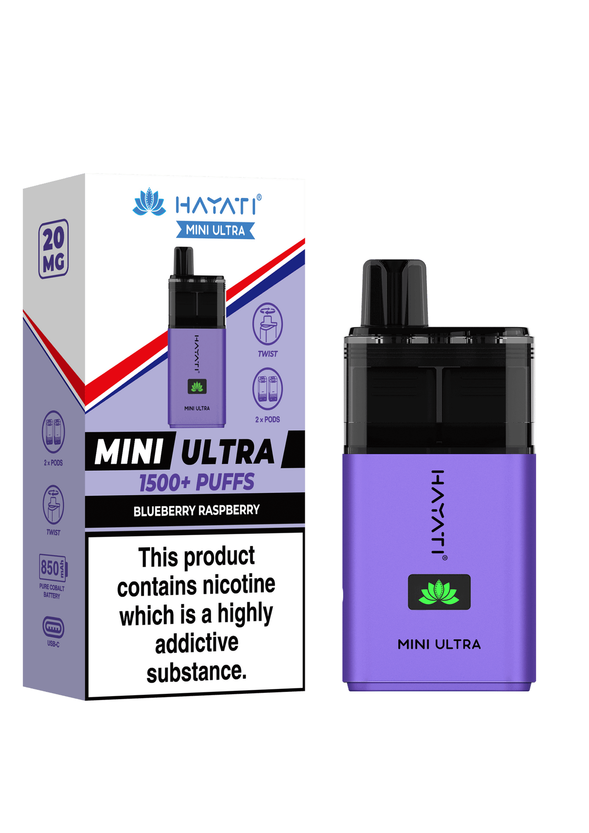 Hayati Mini Ultra 1500 Prefilled Pod Kit