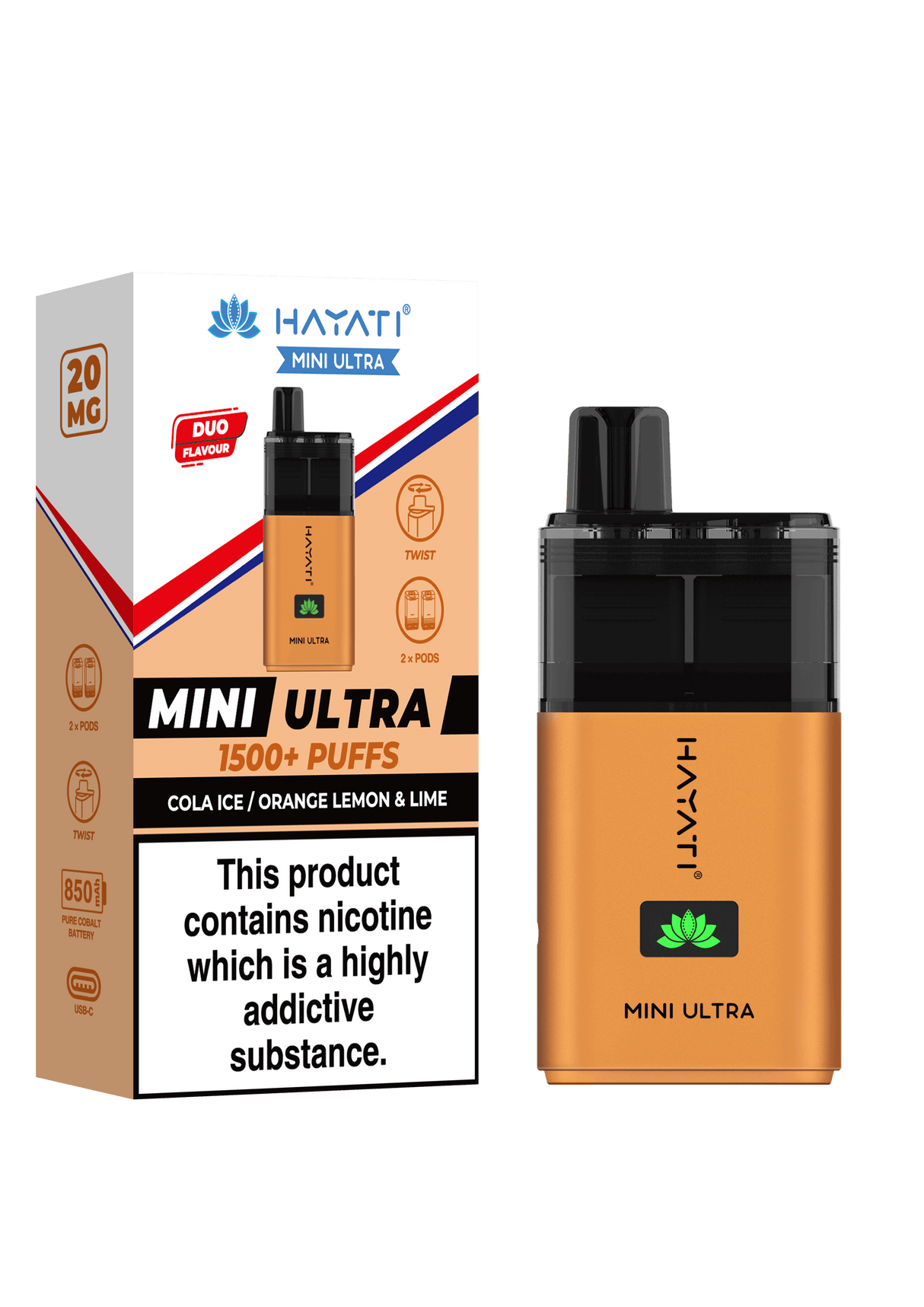 Hayati Mini Ultra 1500 Prefilled Pod Kit