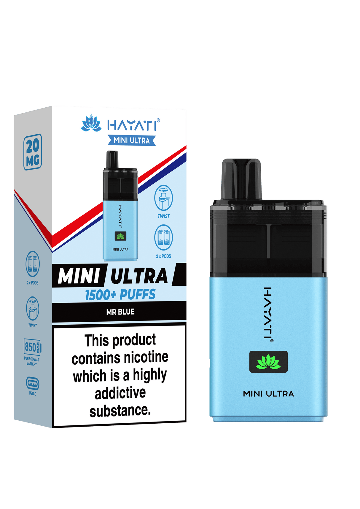 Hayati Mini Ultra 1500 Prefilled Pod Kit