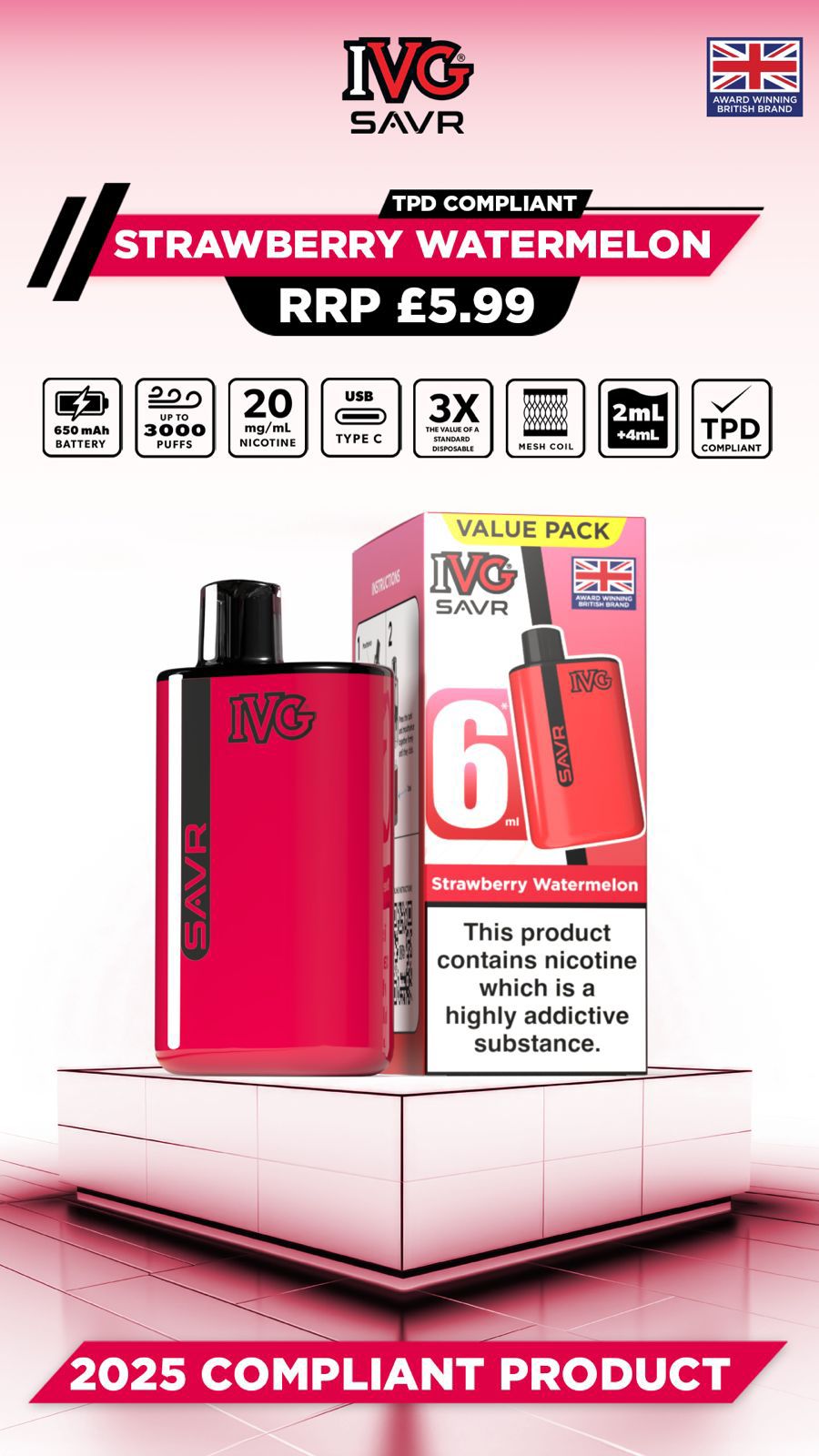 IVG SAVR Prefilled Pod Kit