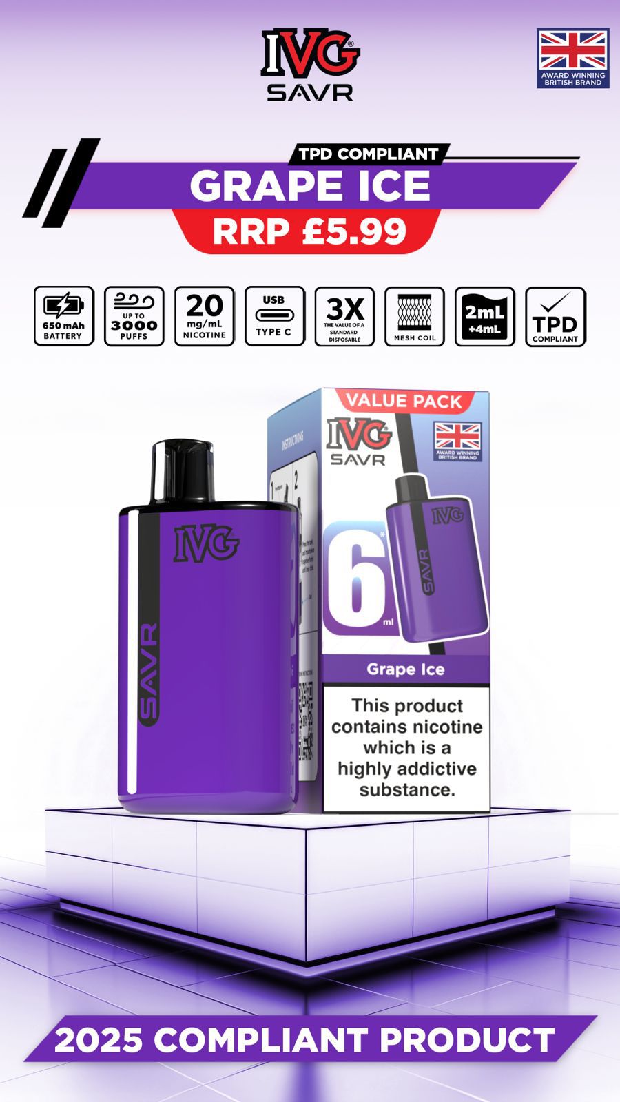 IVG SAVR Prefilled Pod Kit