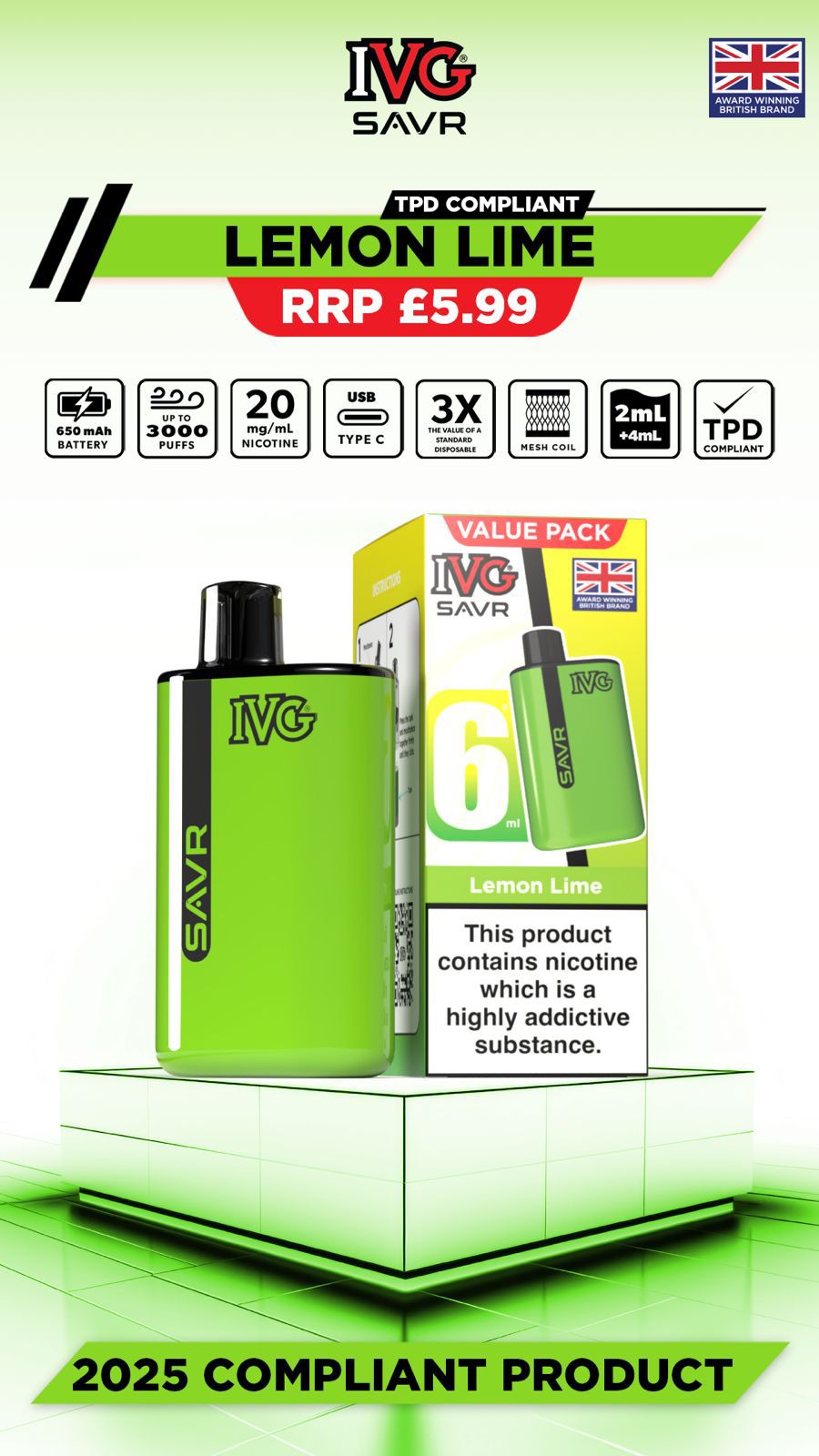 IVG SAVR Prefilled Pod Kit