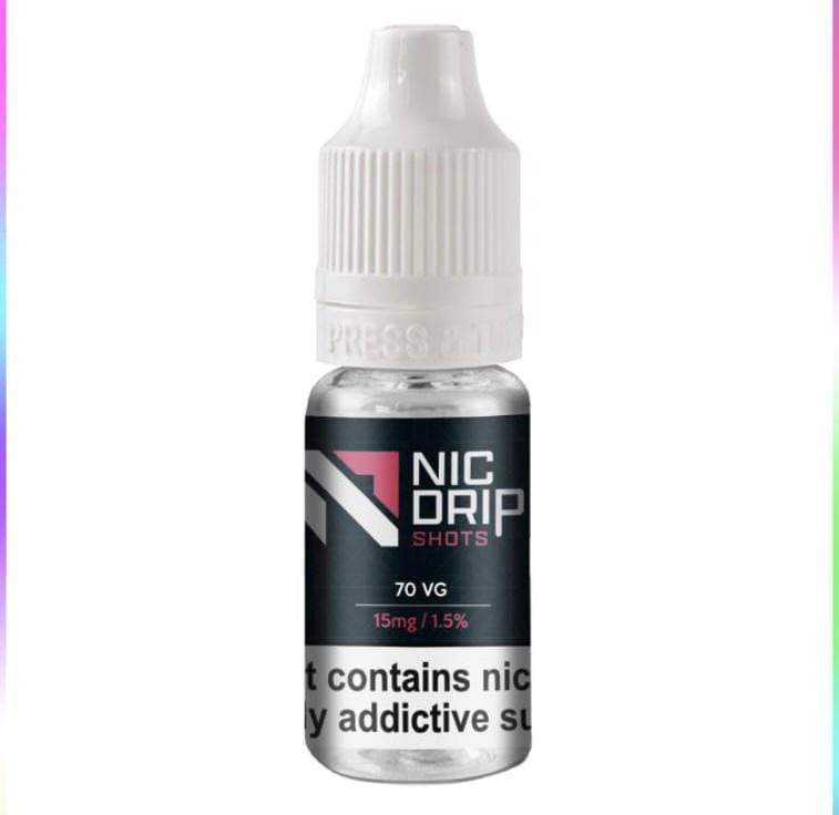 NIC DRIP - 70VG - 15MG - NICOTINE SHOT - BOX OF 120