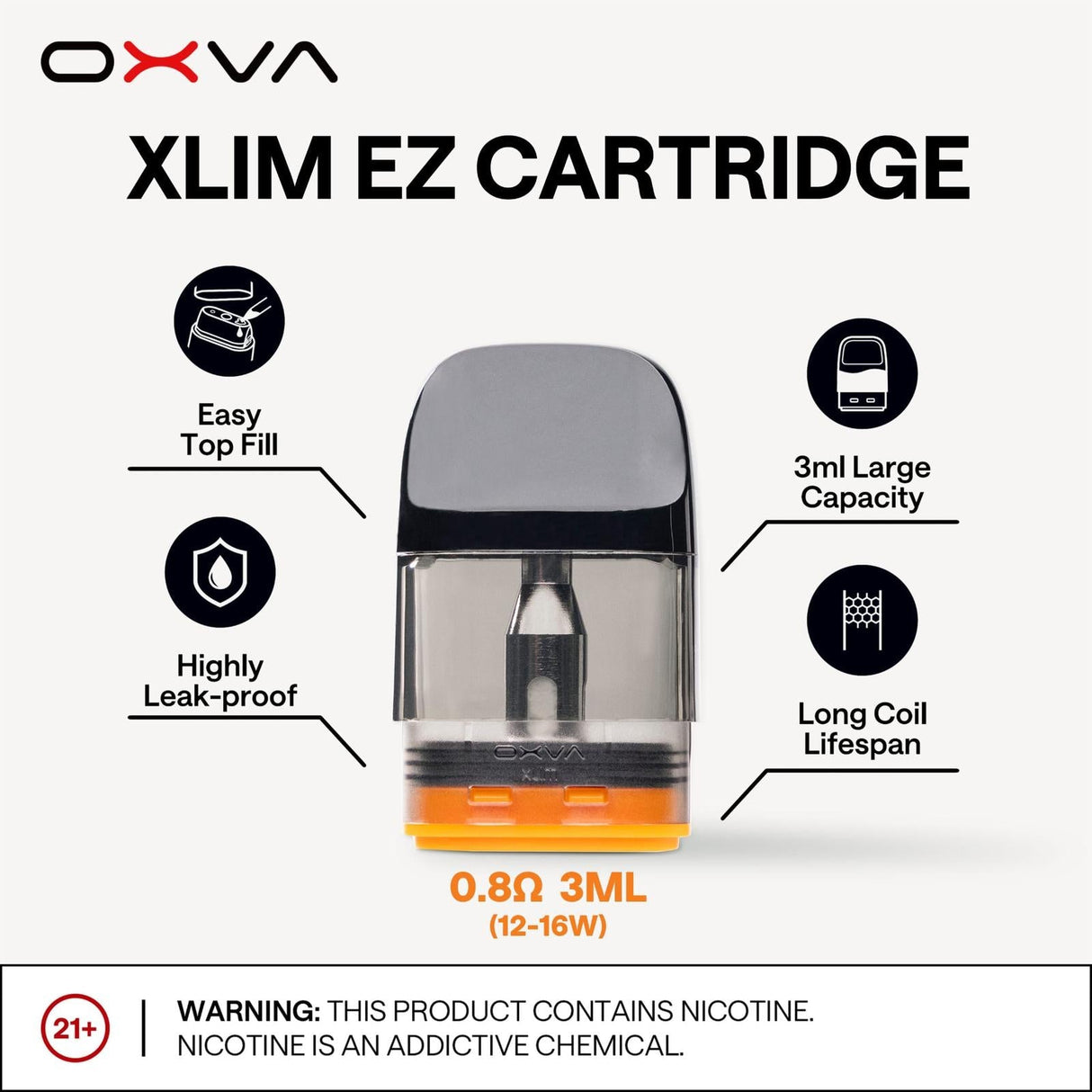 Oxva Xlim EZ Cartridges Pods Pack of 3