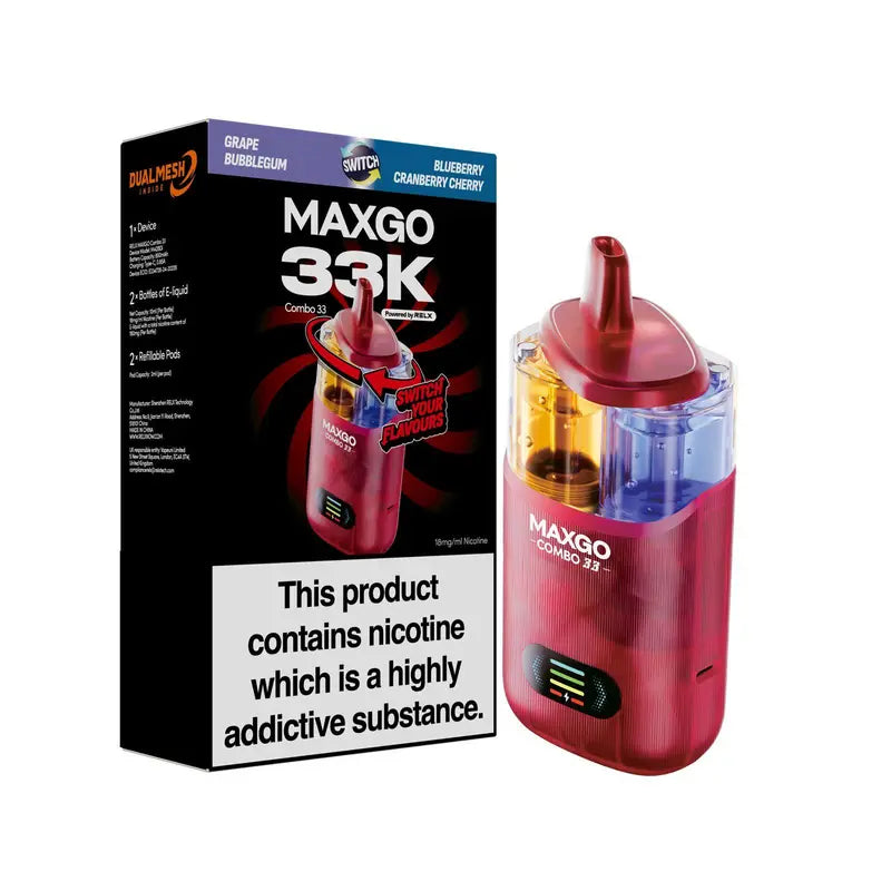 RELX Maxgo Combo 33000 Prefilled Vape Kit