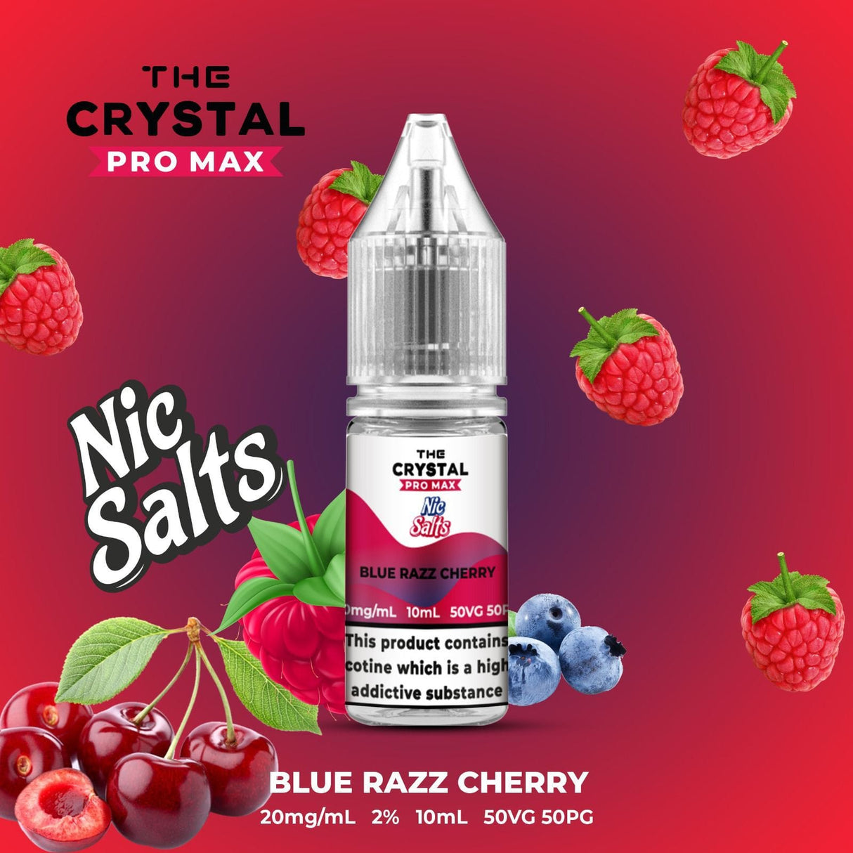 The Crystal Pro Max Vape Nic Salts 10ml - Box of 10