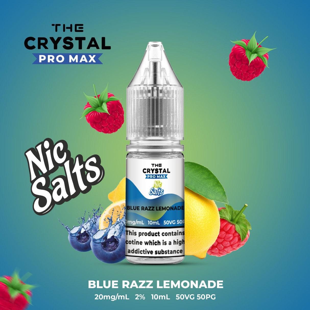 The Crystal Pro Max Vape Nic Salts 10ml - Box of 10
