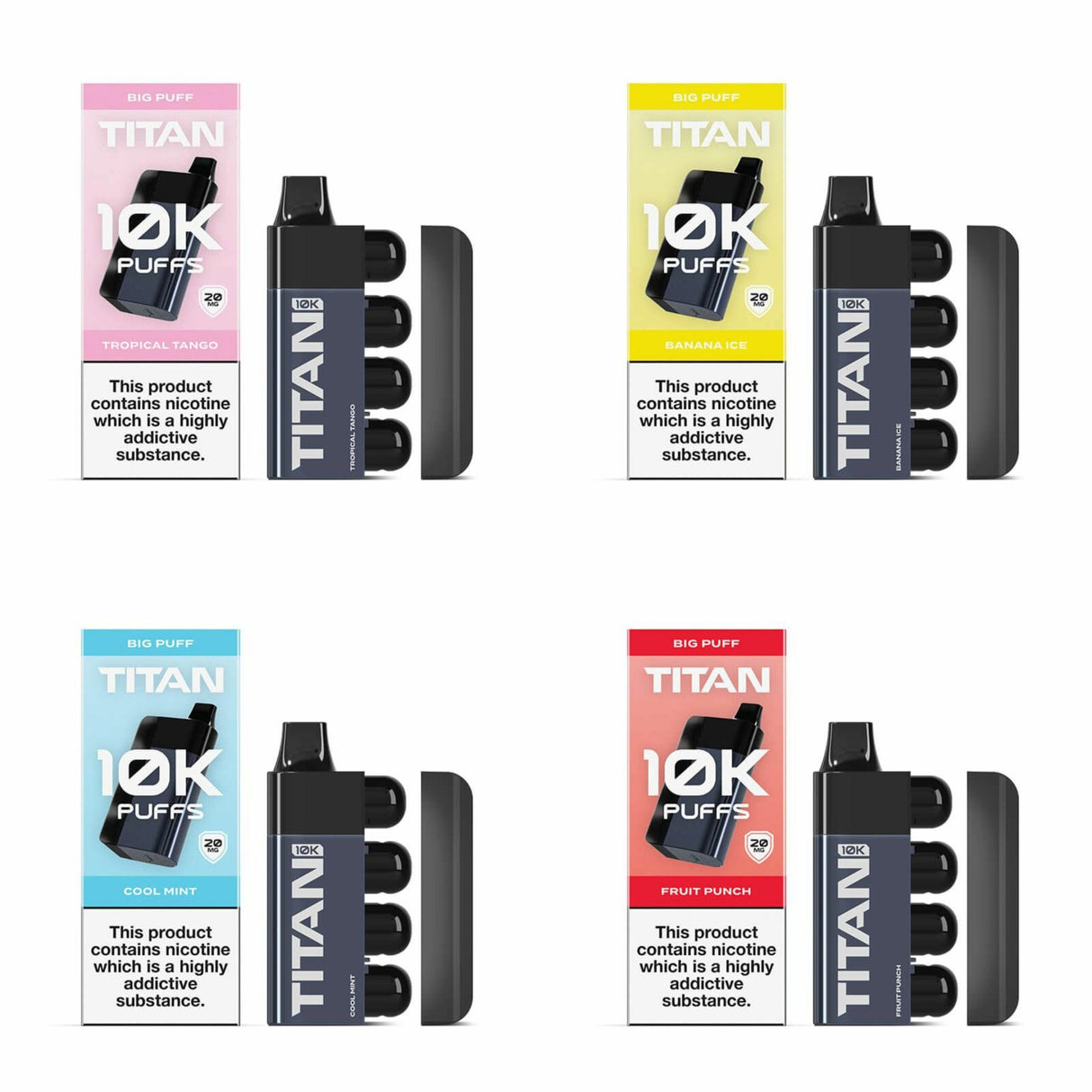 Titan 10K Puffs Rechargeable Disposable Vape Kit