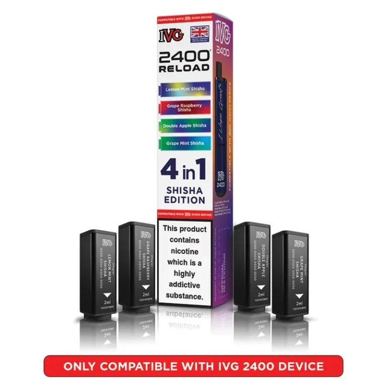 IVG 2400 Reload 4 in 1 Prefilled Pods | Pack of 5