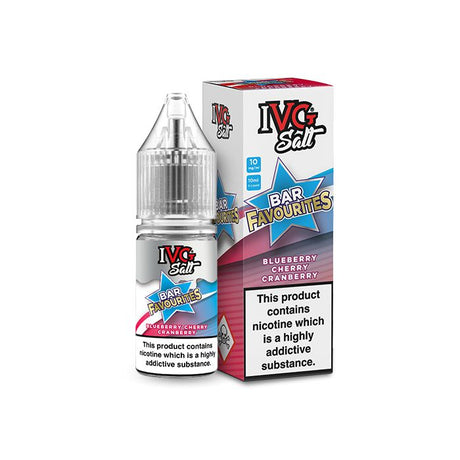 IVG Bar Favourites Blueberry Cherry Cranberry Nic Salts E-Liquid  