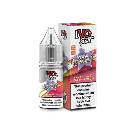 IVG Bar Favourites Lemon Peach Passion Fruit Nic Salts E-Liquid  