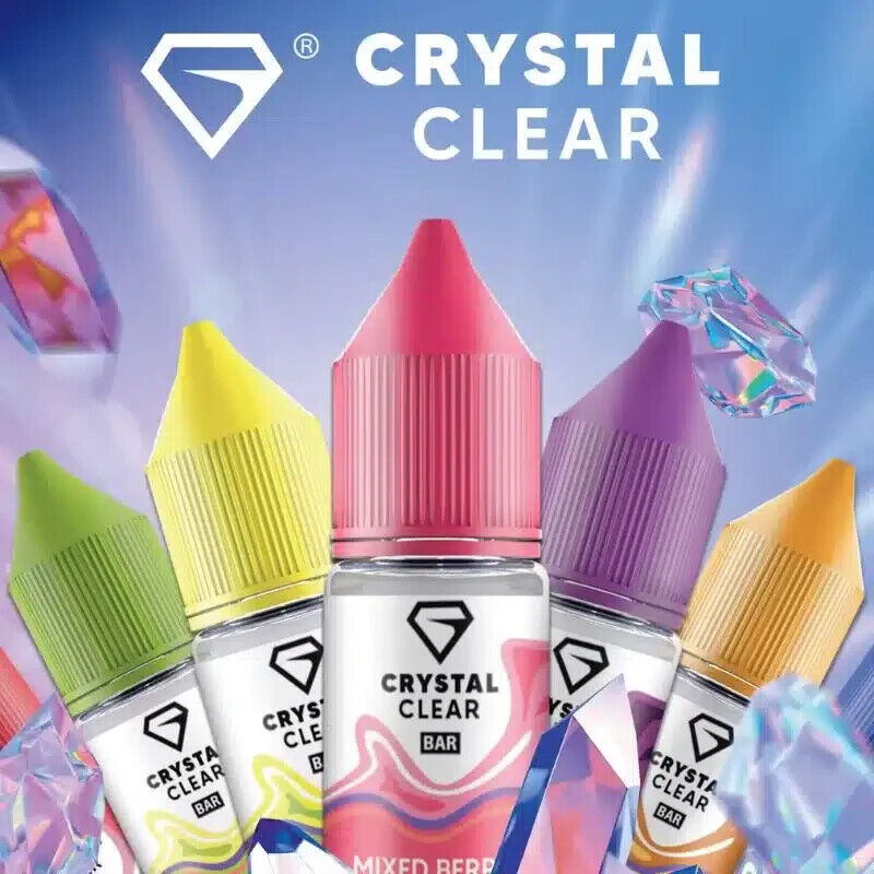 Crystal Clear Nic Salts 10ml E Liquid Vape Juice 10mg | 20mg Vape Juice  