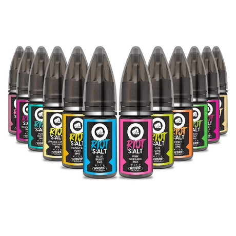 Riot Squad 10ml Nic Salt E Liquid 5mg / 10mg / 20mg 50/50 VG/PG - All Flavours