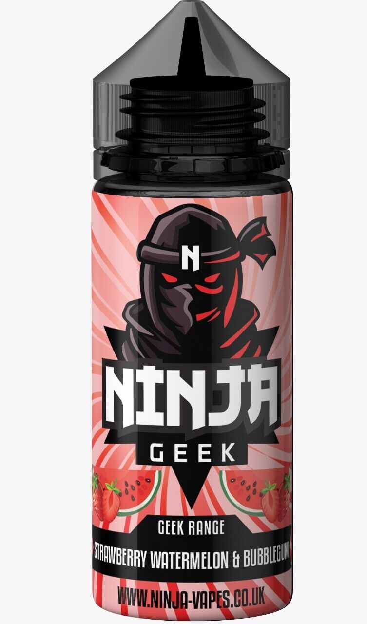 E-Liquid Vape Juice Ninja GEEK 100ml Premium VG 70/30 PG No Nicotine ShortFill