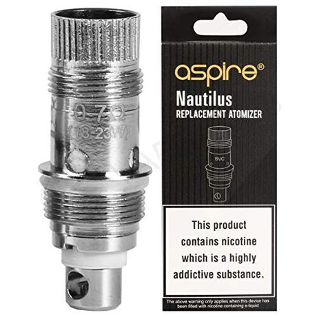 Genuine Aspire Nautilus Mini BVC Replacement Coil (0.7 / 1.6 / 1.8Ohm) (5 Pack)