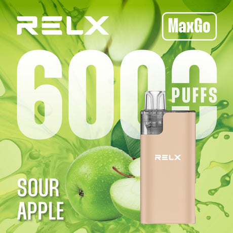 RELX Max Go 6000 Puffs Disposable Vape (Box of 5)  