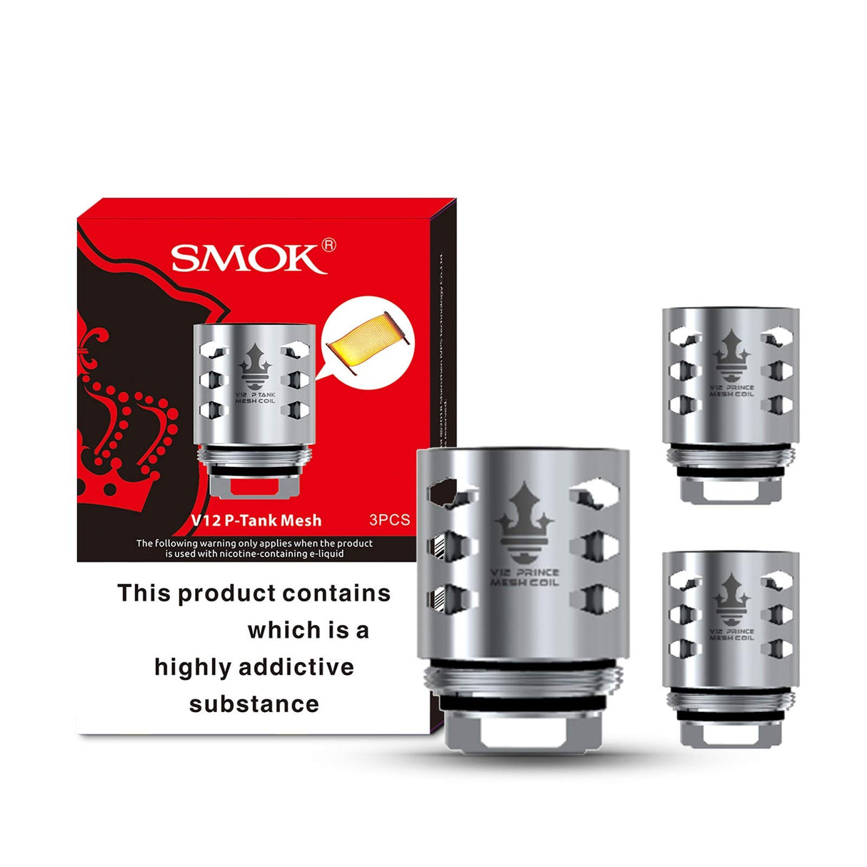 Smok V12 P-Tank Coils (Mesh)