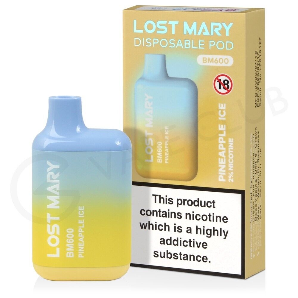 LOST MARY BM600 DISPOSABLE VAPE KIT | 20mg | 2ml | 550mAh Battery