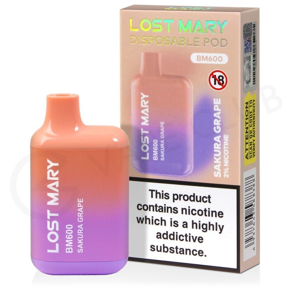 LOST MARY BM600 DISPOSABLE VAPE KIT | 20mg | 2ml | 550mAh Battery