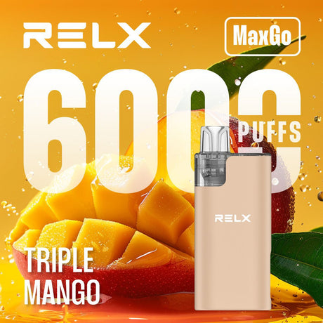 RELX Max Go 6000 Puffs Disposable Vape (Box of 5)  