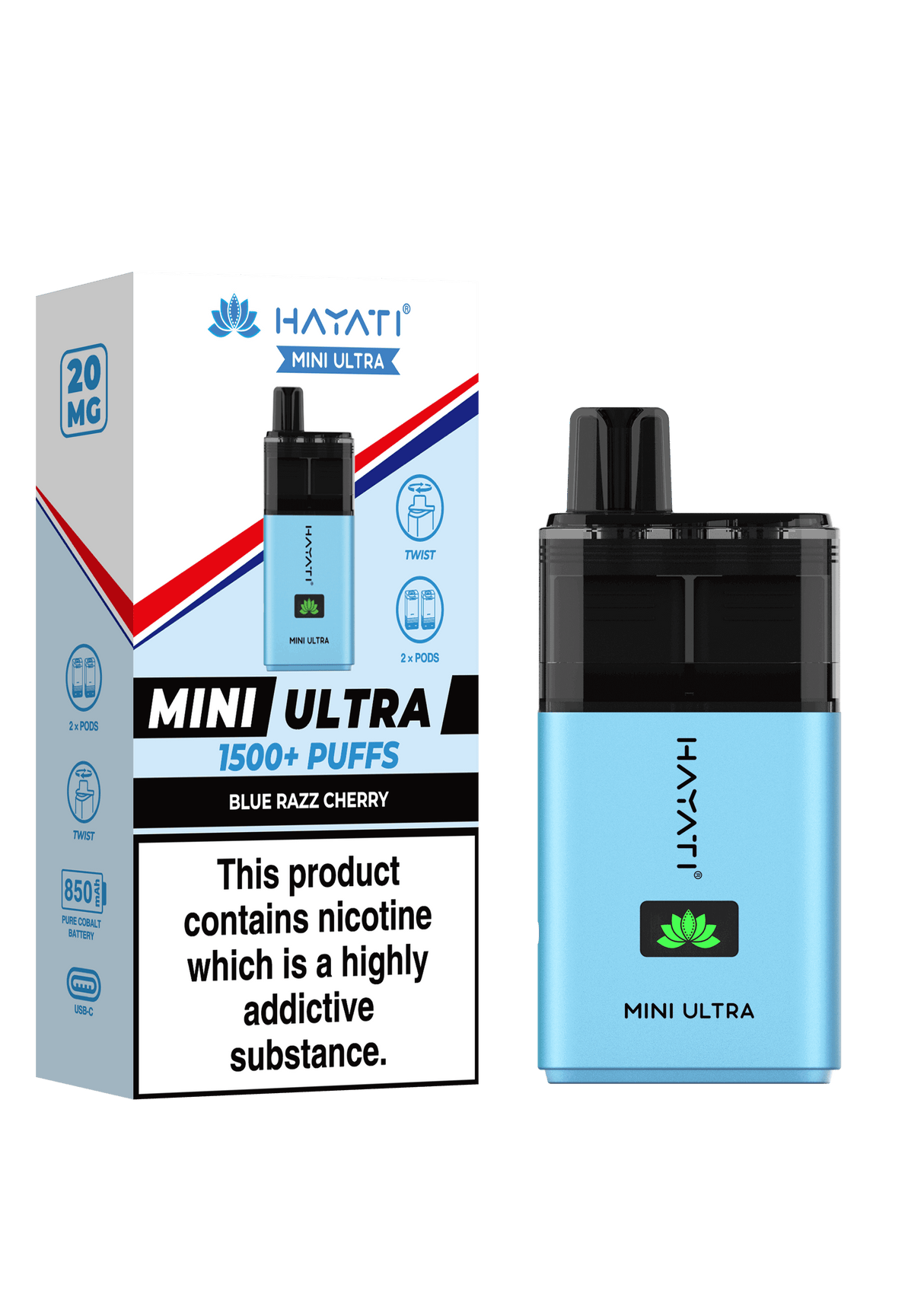 Hayati Mini Ultra 1500 Puffs Disposable Pod  