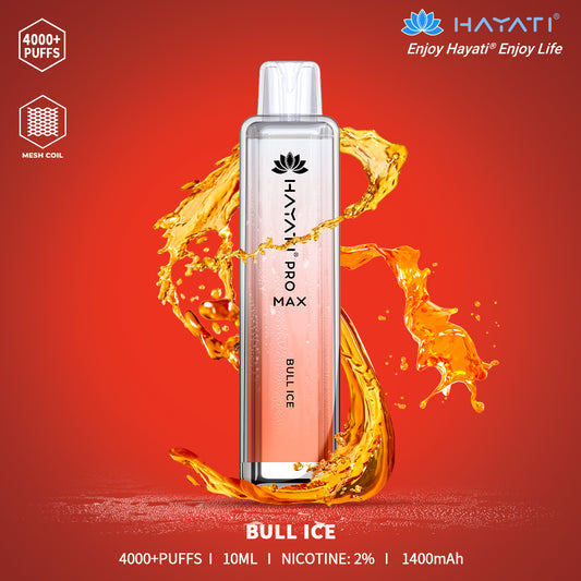 Hayati Pro Max 4000 Puffs | 50+ Flavours | 8.99£ Only