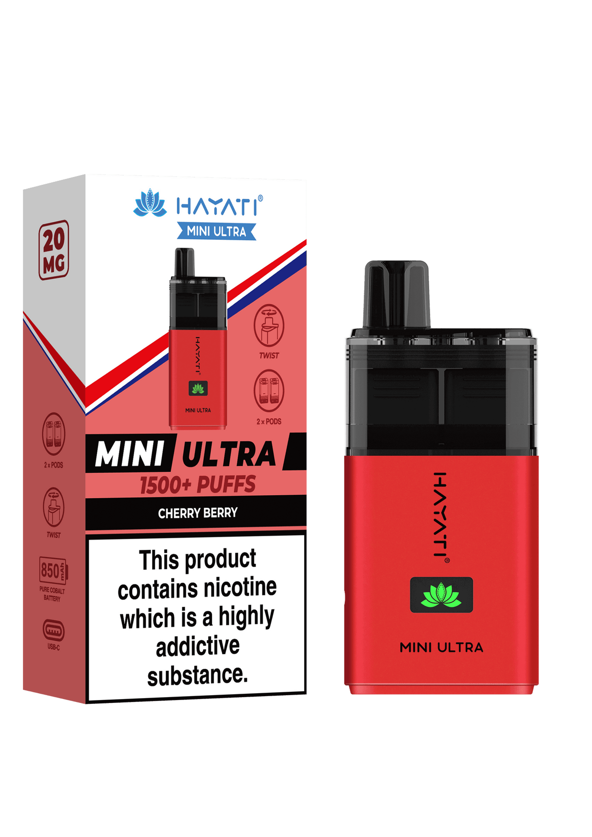 Hayati Mini Ultra 1500 Puffs Disposable Pod  