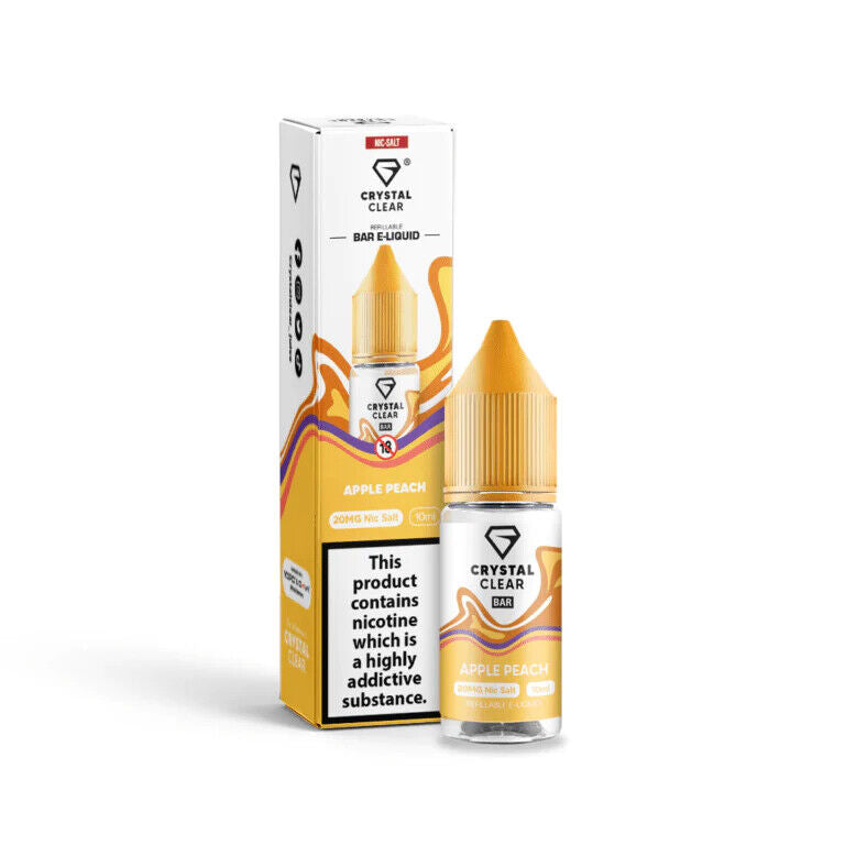 Crystal Clear Nic Salts 10ml E Liquid Vape Juice 10mg