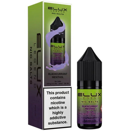 Elux Legend Blackcurrant Menthol Nic salt E-Liquid  