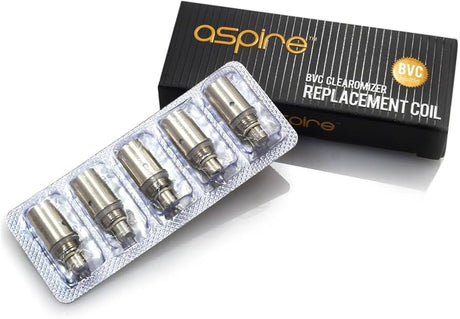Genuine Aspire BVC Replacement Coils in 1.6|1.8 OHM|K2|K1|ET-S 1.6 ohms 1.8 ohms  