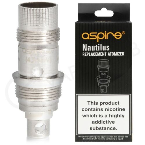 Genuine Aspire Nautilus Mini BVC Replacement Coil (0.7 / 1.6 / 1.8Ohm) (5 Pack)  