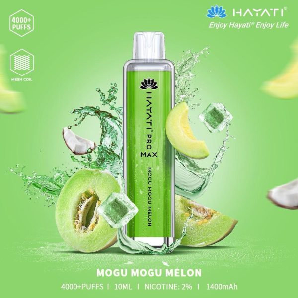 Hayati Pro Max 4000 Puffs | 50+ Flavours | 8.99£ Only  