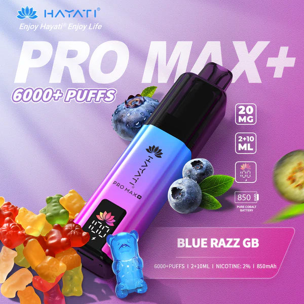 Hayati Pro Max Plus 6000 Puffs Disposable Vape (Box of 5)  