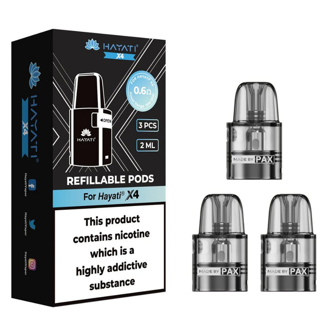 Hayati X4 Replacement Pods (Pack of 3) Hayati X4 Replacement Pods (Pack of 3)