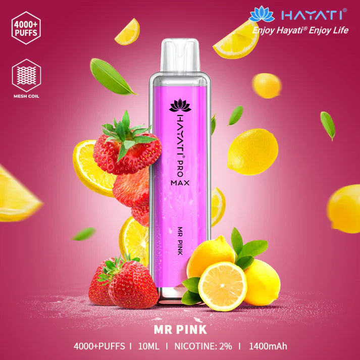 Hayati Pro Max 4000 Puffs | 50+ Flavours | 9.99£ Only