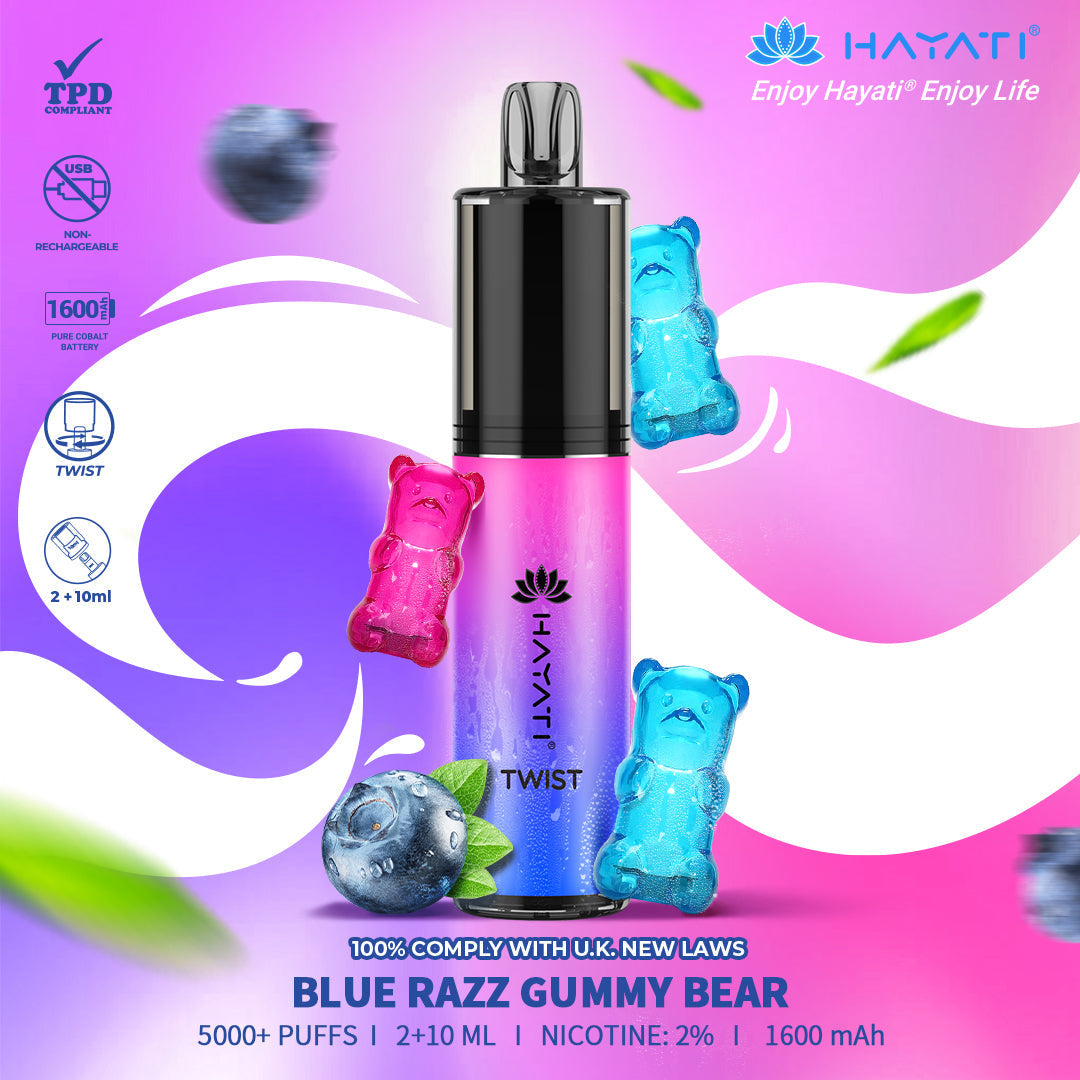 Hayati Twist 5000 Puffs Disposable Vape Pod Kit (Box of 5)  